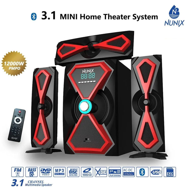 Nunix A17 3.1 CH Home Theatre Speaker System - 12000W PMPO, Bluetooth, USB/SD/FM - Kenya %count(title) +254720548999 Nunix A17 3.1 CH Home Theatre Speaker System - 12000W PMPO, Bluetooth, USB/SD/FM - Kenya - Image 2