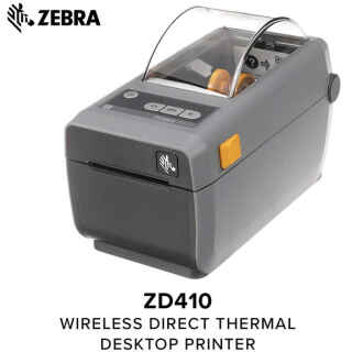 Zebra - ZD410 Wireless Direct Thermal Desktop Printer for Labels, Receipts, Barcodes, Tags, and Wrist Bands - Print Width of 2 in - USB Connectivity - Kenya