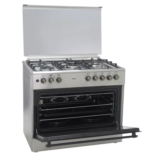 Mika MST90PU42HI/HC Standing Cooker -4 gas burners + 2 electric Rapid Hot plate, Push Button Auto-ignition - Kenya %count(title) +254720548999 Mika MST90PU42HI/HC Standing Cooker -4 gas burners + 2 electric Rapid Hot plate, Push Button Auto-ignition - Kenya - Image 2