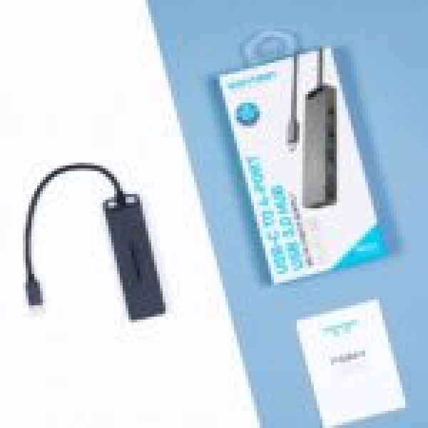 Vention TGKBB Type C to 4 Port USB 3.0 Hub - with Power Supply, 0.15M, 5Gbps Data Transfer Speed - Kenya
