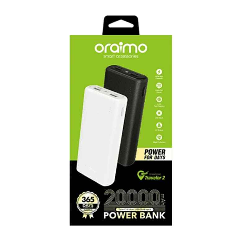 Oraimo Traveler 2 20000 mAh Powerbank - Kenya