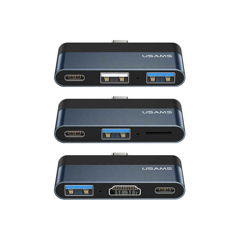 USAMS US-SJ461 Type-C Mini HUB Type-C to 3 USB 3.0 / 2.0 (SJ61HUB01) - Kenya