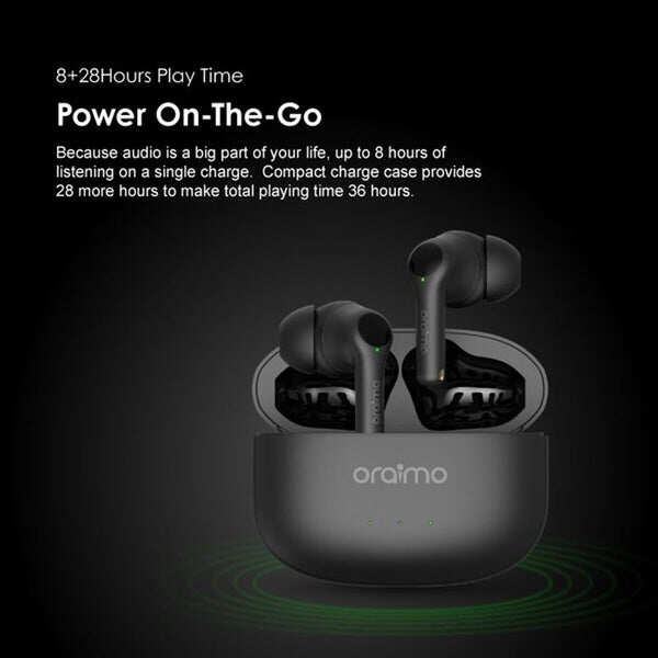 Oraimo E95D Buds, Battery Capacity, With 400mAh Battery Charging Case - Kenya - Image 2