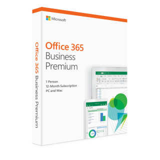 Microsoft Office 365 Business Premium | 12-month subscription, 1 person, PC/Mac Activation Card by Mail - KLQ-00424 - Kenya