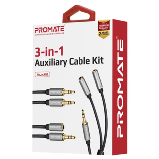 Promate Auxilary Cable Kit (3 In 1 Aux Kit) - Kenya