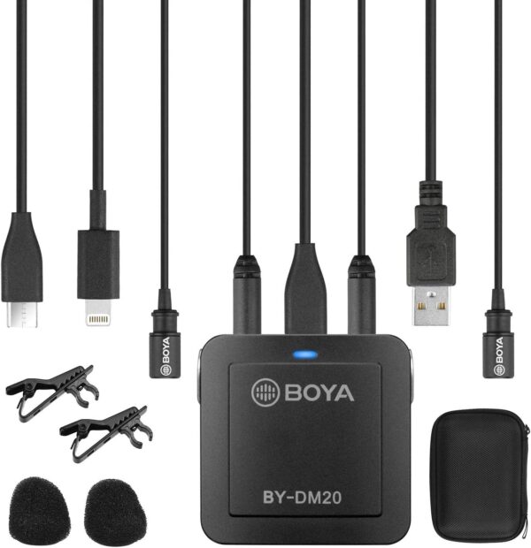 BOYA BY-DM20 Compact Dual-Channel Lavalier - Kenya