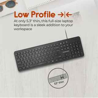 Promate Quiet Key Wired Compact KeyBoard & Mouse - Kenya