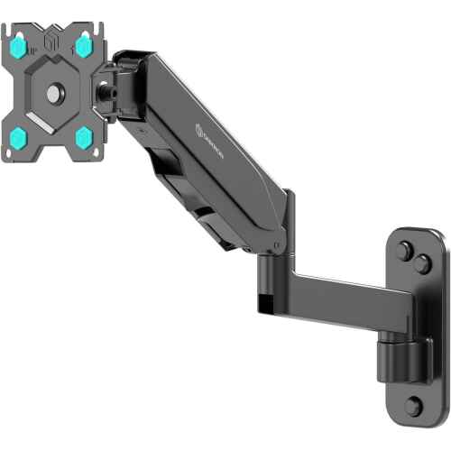 ONKRON TV Monitor Wall Mount Bracket for 13 32-Inch Screens Full Motion with Gas Spring Black G150