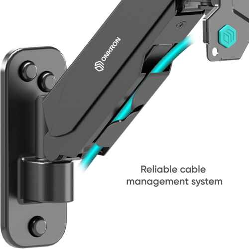 ONKRON TV Monitor Wall Mount Bracket for 13 32-Inch Screens Full Motion with Gas Spring Black G120 - Image 6