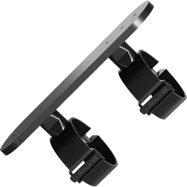 ONKRON Power Strip Surge Protector Mounting Bracket for TS1881 TV Stand Column Diameter 50 mm (APS1881) Black