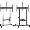 ONKRON Motorized TV Lift with Wheels - Mobile TV Stand Cart for 50-100 Inch Flat/Curved Screens up to 265 lbs - Height Adjustable TV Cart - Automatic TV Lift Mechanism with Remote Control, Black - Image 4