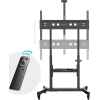 ONKRON Motorized TV Lift with Wheels - Mobile TV Stand Cart for 50-100 Inch Flat/Curved Screens up to 265 lbs - Height Adjustable TV Cart - Automatic TV Lift Mechanism with Remote Control, Black - Image 7