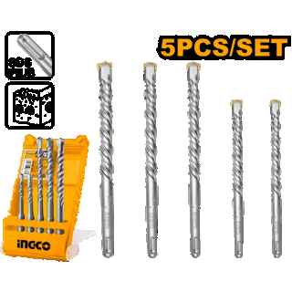 Ingco AKD2052 5 Pcs SDS plus hammer drill bits set - Kenya
