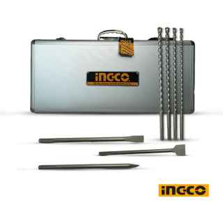 Ingco AKD5075 4 Pcs Hammer Drill Bit And 3 Pcs Chisels Set - Kenya