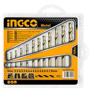 Ingco AKDB1125 12 Pcs HSS twist drill bits set - Kenya