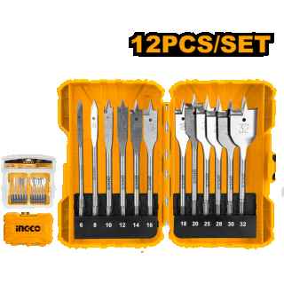 Ingco AKDL1201 12 Pcs flat wood drill bits set - Kenya