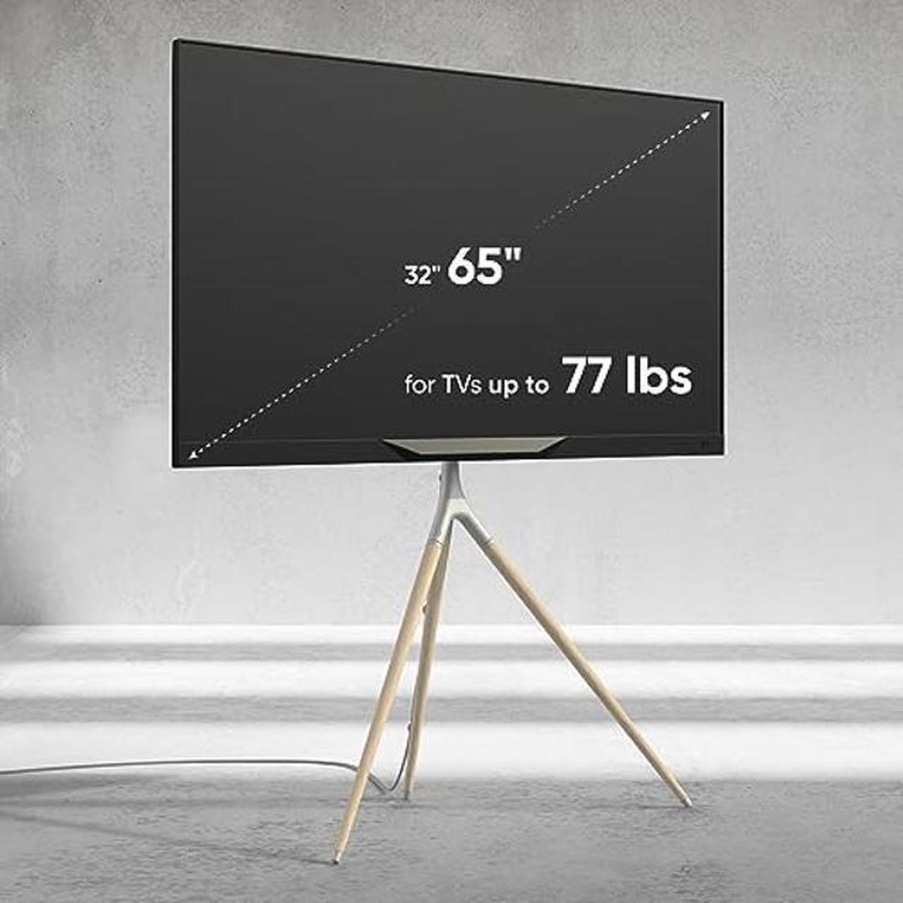 ONKRON Easel TV Stand Wooden for 32-65 Inch TVs up to 77 lbs - Universal Swivel TV Stand Height Adjustable max 400x400 VESA - Tripod TV Stand Floor Standing/Corner TV Stand with Mount White %count(title) +254720548999 ONKRON Easel TV Stand Wooden for 32-65 Inch TVs up to 77 lbs - Universal Swivel TV Stand Height Adjustable max 400x400 VESA - Tripod TV Stand Floor Standing/Corner TV Stand with Mount White - Image 3