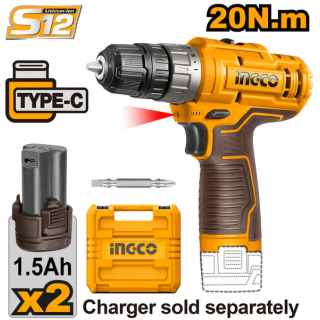 Ingco CDLI12202 Lithium-Ion cordless drill 12v - Kenya