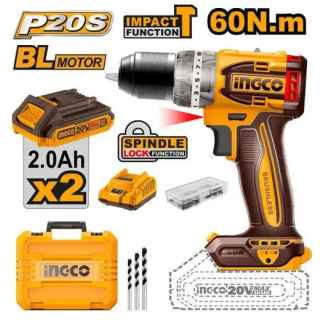 Ingco CIDLI20602 20V Li-Ion Cordless Compact Impact Drill Brushless - Kenya