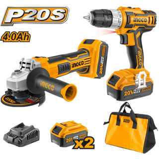 Ingco CKLI2009 Lithium-Ion Cordless 2pcs Combo Kit - Kenya