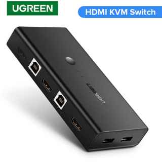 Ugreen CM200 Switcher HDMI KVM and USB 2 In 1 Out Ultra HD Switch Box (UG- 50744) - Kenya