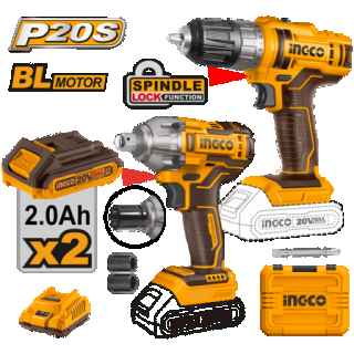 Ingco COSLI230702 Li-Ion Cordless 2Pcs Combo Kit - Kenya