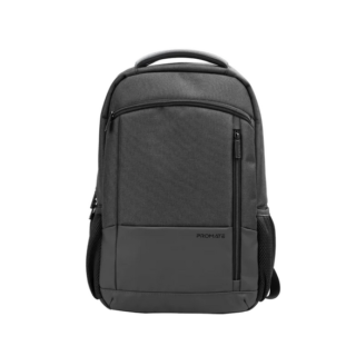 Promate SleekComfort 300D Frosted Polyester 15.6" Laptop Backpack (SATCHEL-BP) - Water-Resistant, 1 Main Compartment, 2 Front Pockets, For Laptops Up to 15.6" - Kenya
