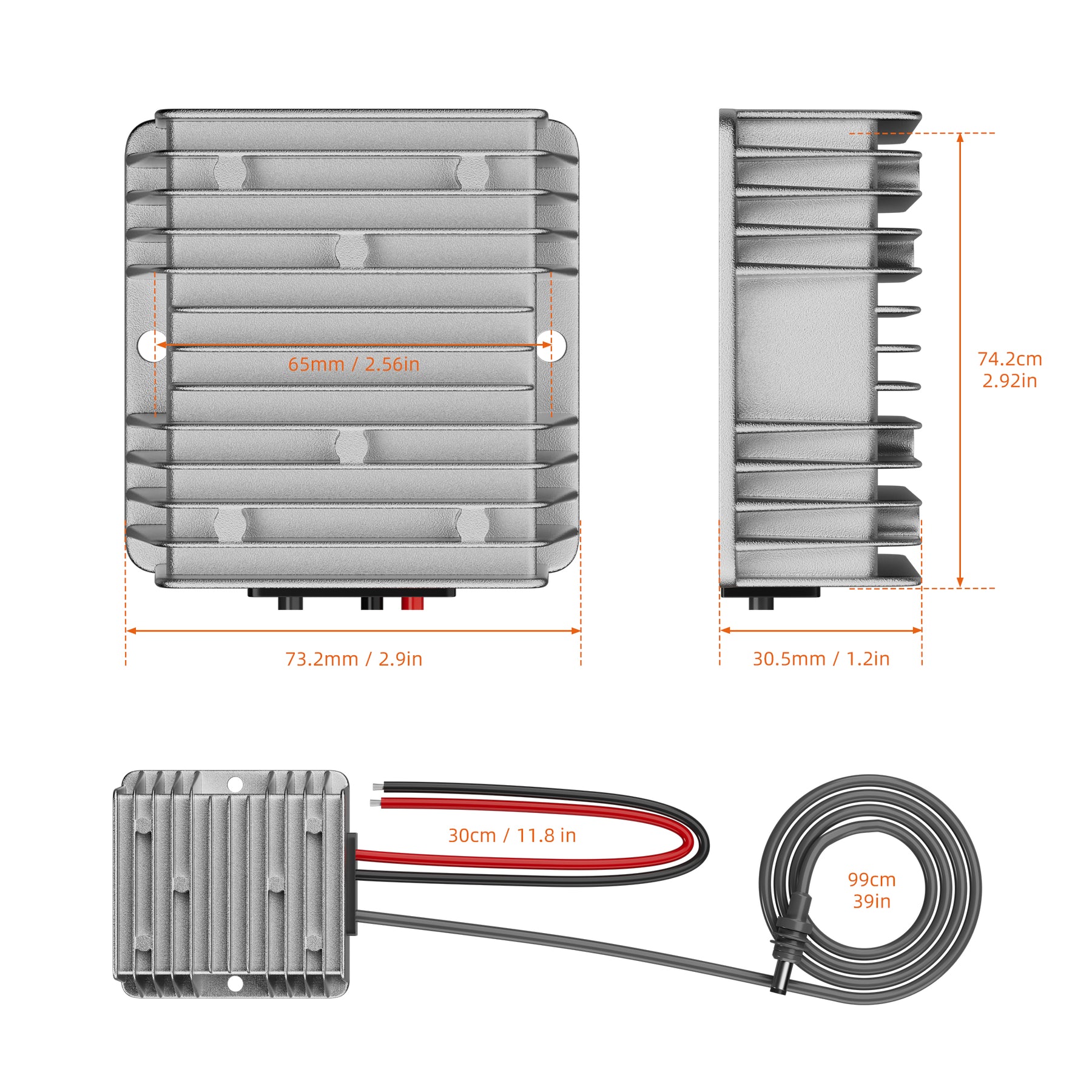 DC 12V to 57V Boost Converter with DC Cable for Starlink Gen 3 Router - Image 2