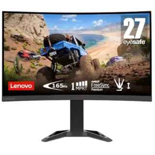Lenovo G27qc-30 QHD 27-Inch Curved Gaming Monitor - 2560 x 1440 Screen, 1ms Response Time, HDMI, DisplayPort, Height Adjustable - Kenya