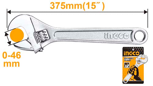 Ingco HADW131152 Adjustable Wrench 15" - Kenya