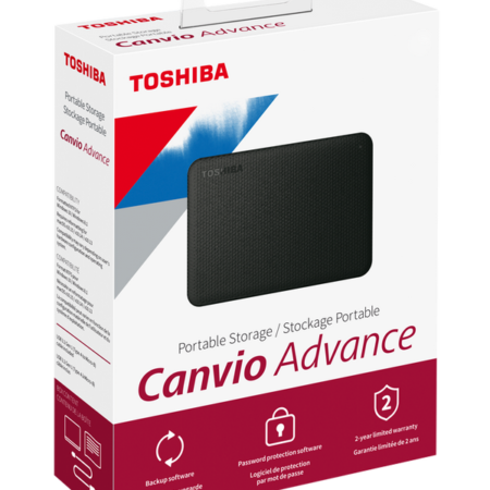 Toshiba 1TB Canvio Advance Portable External Hard Drive - USB 3.2 Gen 1, 2.5" Disc With Automatic Backup (HDTCA10EK3AA) - Kenya