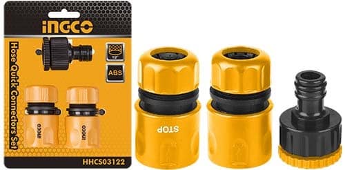 Ingco HHCS03122 Hose Pipe Quick Connector Set, 3pcs - Kenya