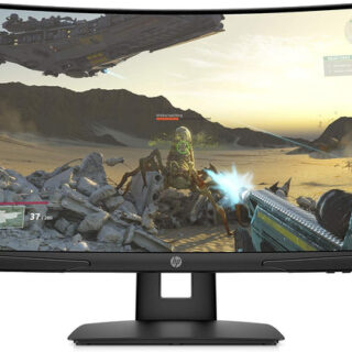 HP X24c Gaming Monitor, 24 Inch, 1500R Curved Gaming Monitor in FHD Resolution with 144Hz Refresh Rate and AMD FreeSync Premium (1 HDMI, 1 DisplayPort) - Kenya