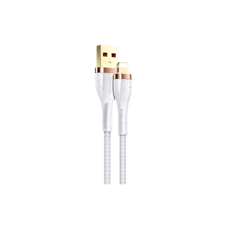 USAMS US-SJ487 U64 2A USB to 8 Pin Aluminum Alloy Data Cable, Length: 1.2m (SJ487USB01) - Kenya