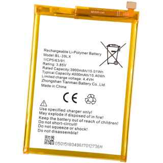 Infinix X652 S5, X652B S5 Lite, X653 Smart 4 Smartphone Replacement Battery (BL-39LX) - Kenya