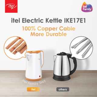 Itel IKE17U1 Electric Kettle 1.7L Heater - Kenya