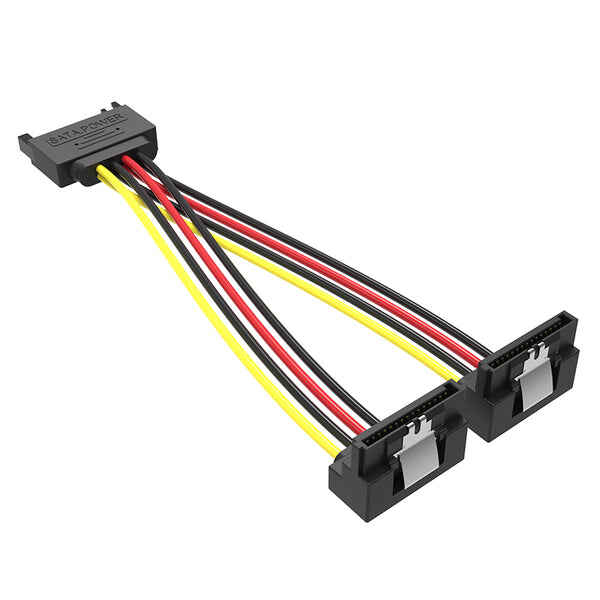 Vention SAT 15P Male to Female Power Splitter Cable 0.15 Meter Black – (KDBBB) - Kenya - Image 2
