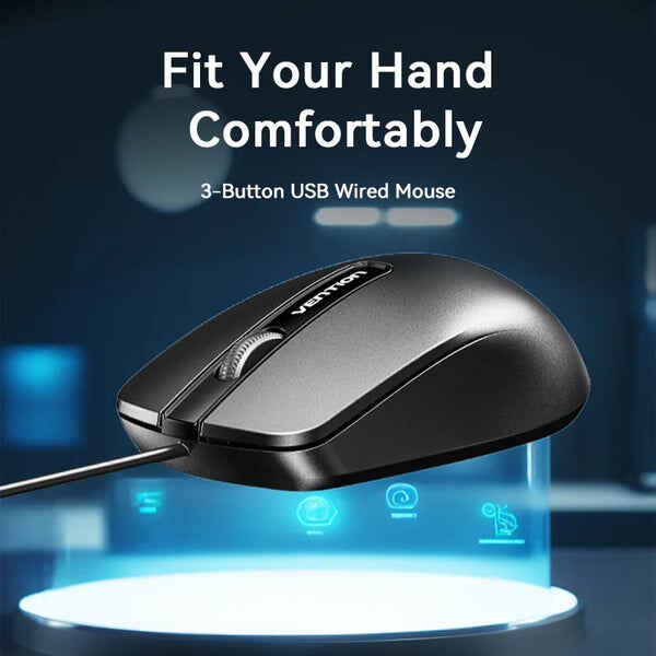 Vention KTABG 3-Button USB Wired Mouse - Kenya - Image 2