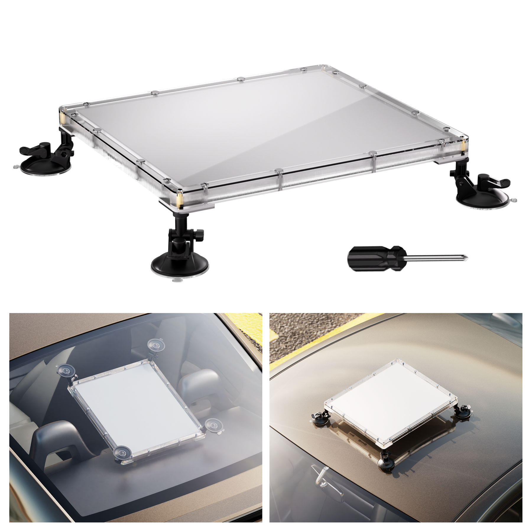 Starlink MINI Protective Cover with Suction Cup Mount for Car Window