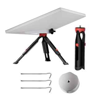 7.1" Starlink Mini Extendable Tripod with Tripod Adapter and Tent Pegs
