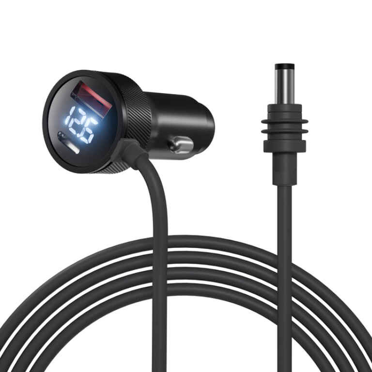 Starlink Mini Dual USB Car Charger with DC Cable & Voltmeter - 9.84FT/3M - Image 4