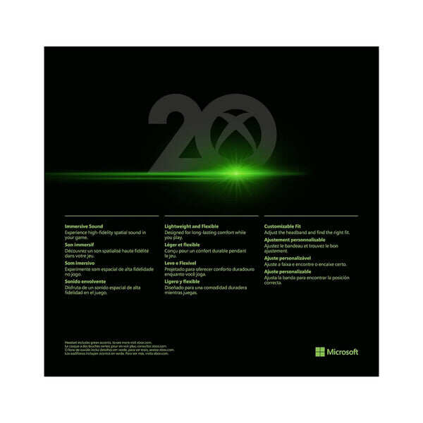 Microsoft Xbox Stereo Headset 20th Anniversary Special Edition-for Xbox Series X/S, Xbox One, & Window 10 PCs - Ultra-Soft, Large earcups - Kenya - Image 2