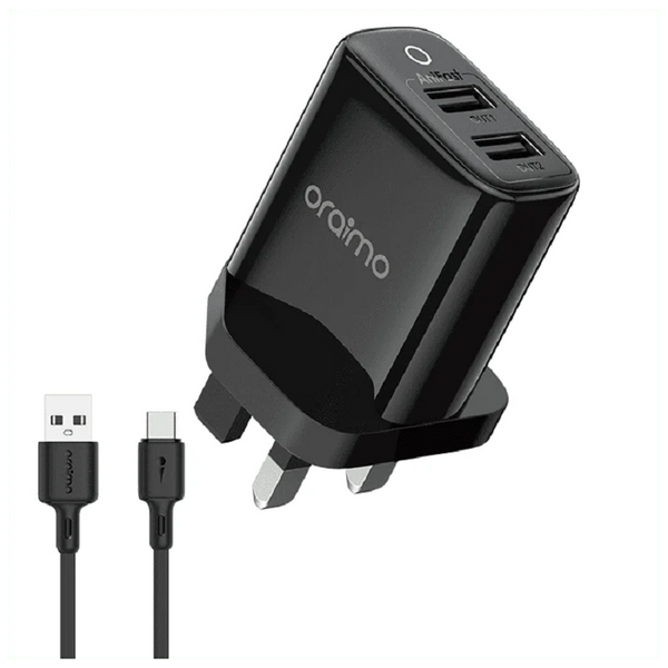 Oraimo OCW-U67D+M53 FireFly 2U 2.4A Micro USB Charger - Kenya