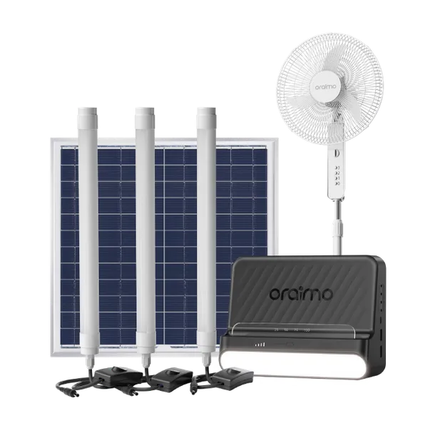 Oraimo OPS-176 PowerSolar 76 15W Solar + Fan Home Power System - Kenya