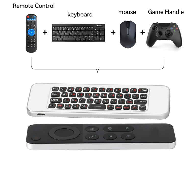 Air Mouse -W3 Mini Wireless Keyboard Remote 2.4G Multifunctional Universal W Infrared Learning Air Control for Android Smart TV Box,