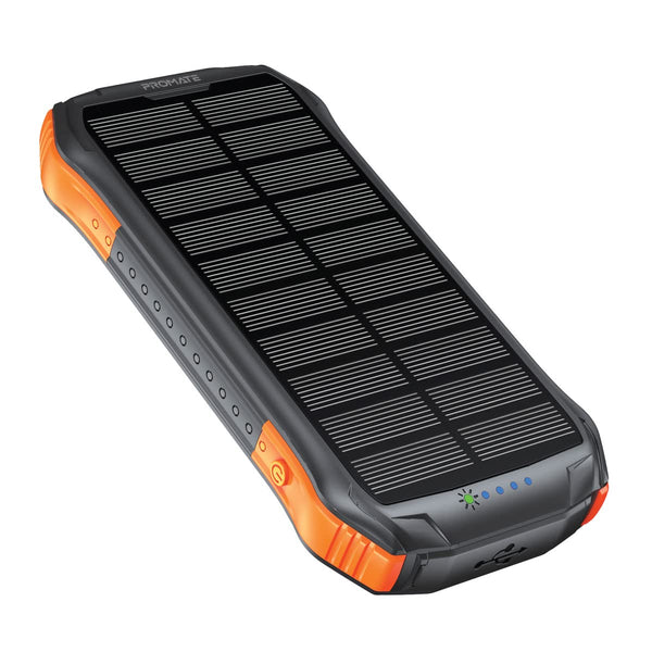 Promate SolarTank-10PDQi 10000mAh Rugged EcoLight Solar Power Bank - Kenya