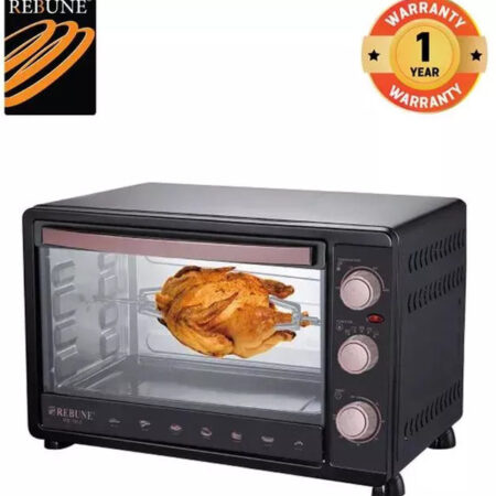 Rebune RE-10-1 Electric Oven - 30Litres, With rotisserie function, 5 Stages switch heating selector - Kenya