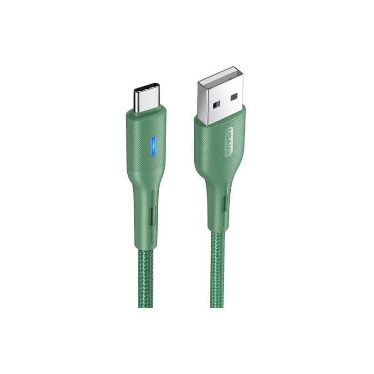 USAMS US-SJ460 U-Bob Series USB to USB-C / Type-C Intelligent Power-off Charging Cable, Length: 1.2m (SJ460USB01) - Kenya