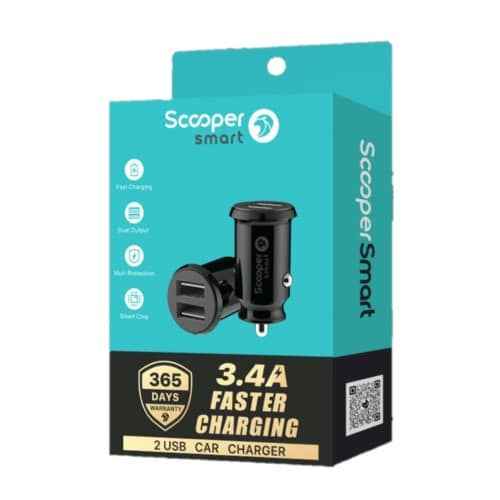 Scooper Smart SCC-01 2 USB Car Charger - Kenya