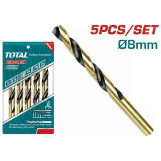 Total TAC100803 HSS Drill Bit 8mm 5pcs - Kenya